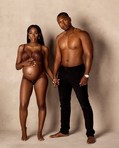 Black Maternity Couple