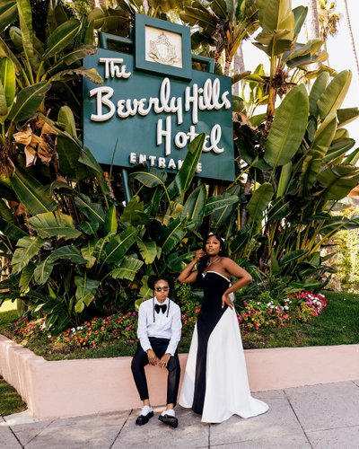 Beverly Hills Hotel Engagement