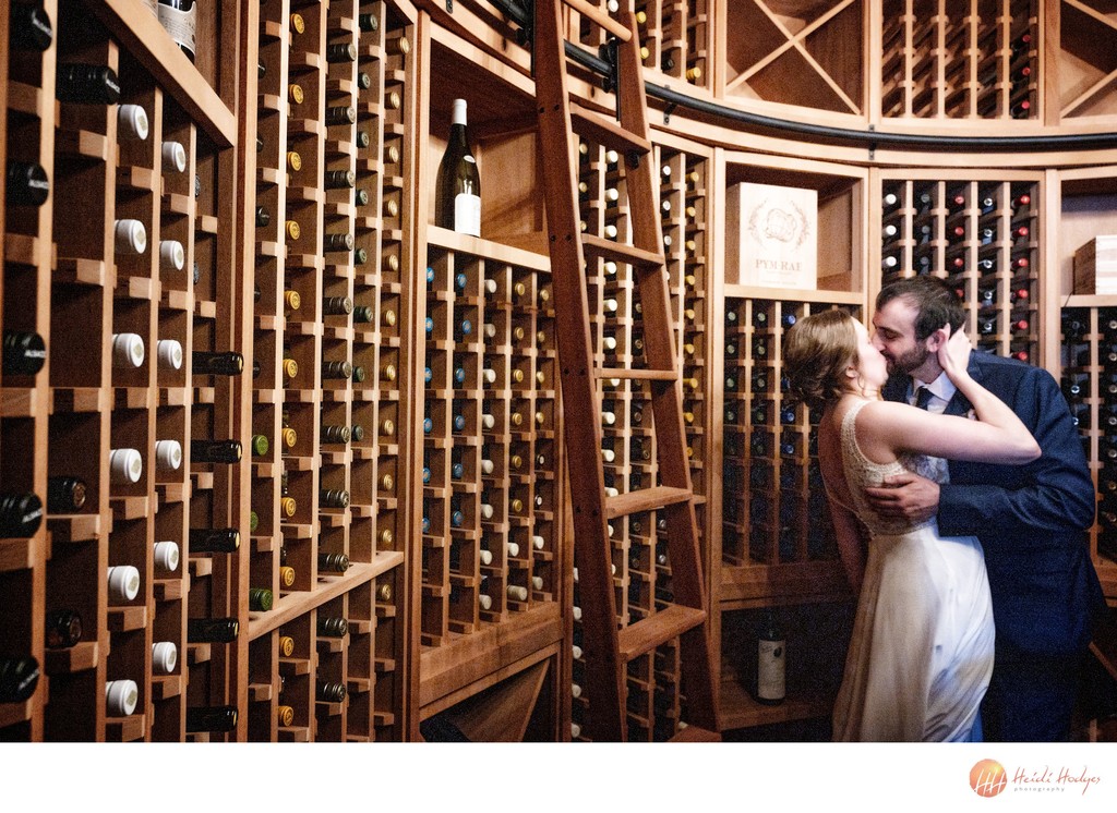 Wine cellar kiss