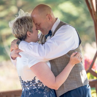 true love at Sturgeon Bay Wisconsin wedding ceremony