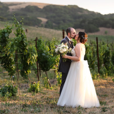 newlyweds among sonoma vineyards