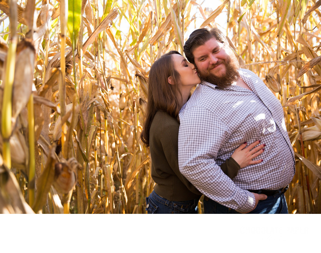 Fall Engagement Session at the Pumpkin Patch
