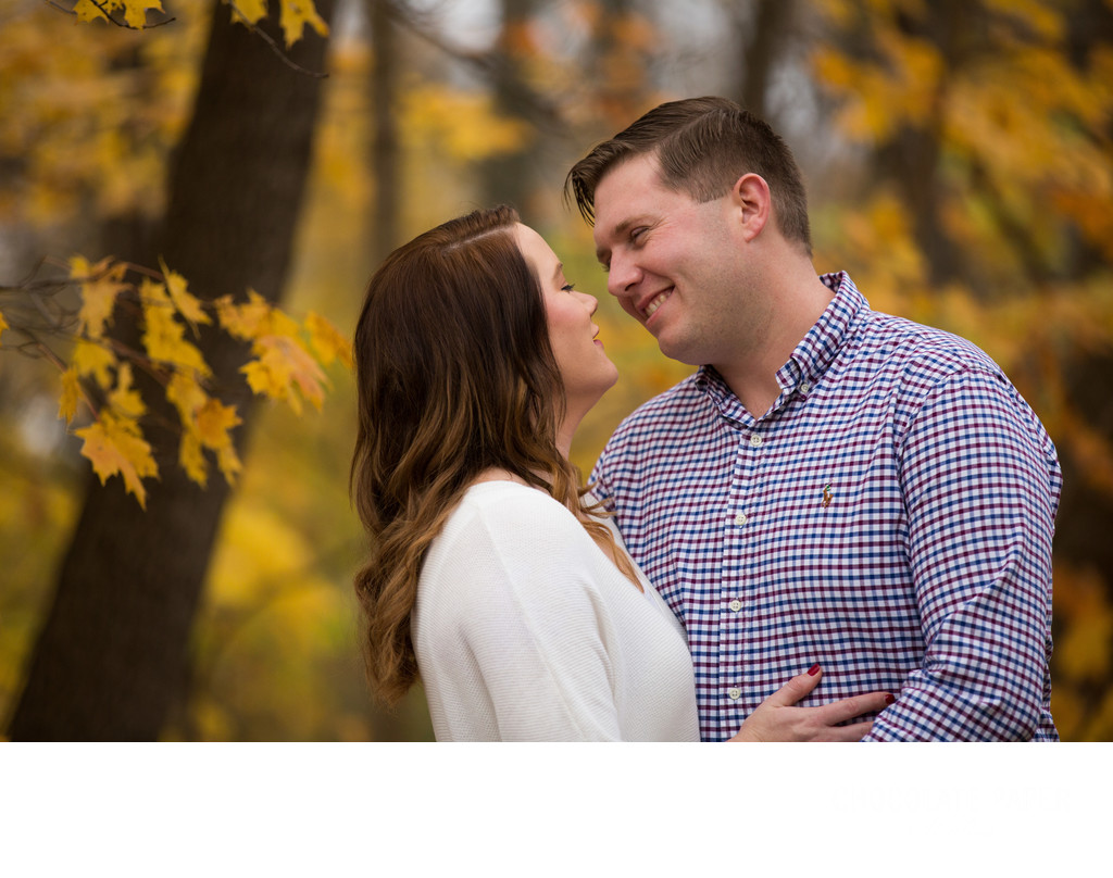 Fall Engagement Session at Sharon Woods