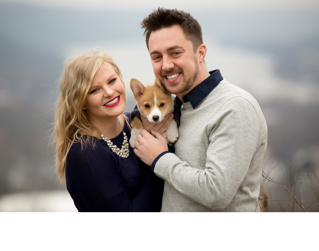 Winter Engagement Session along the Ohio River