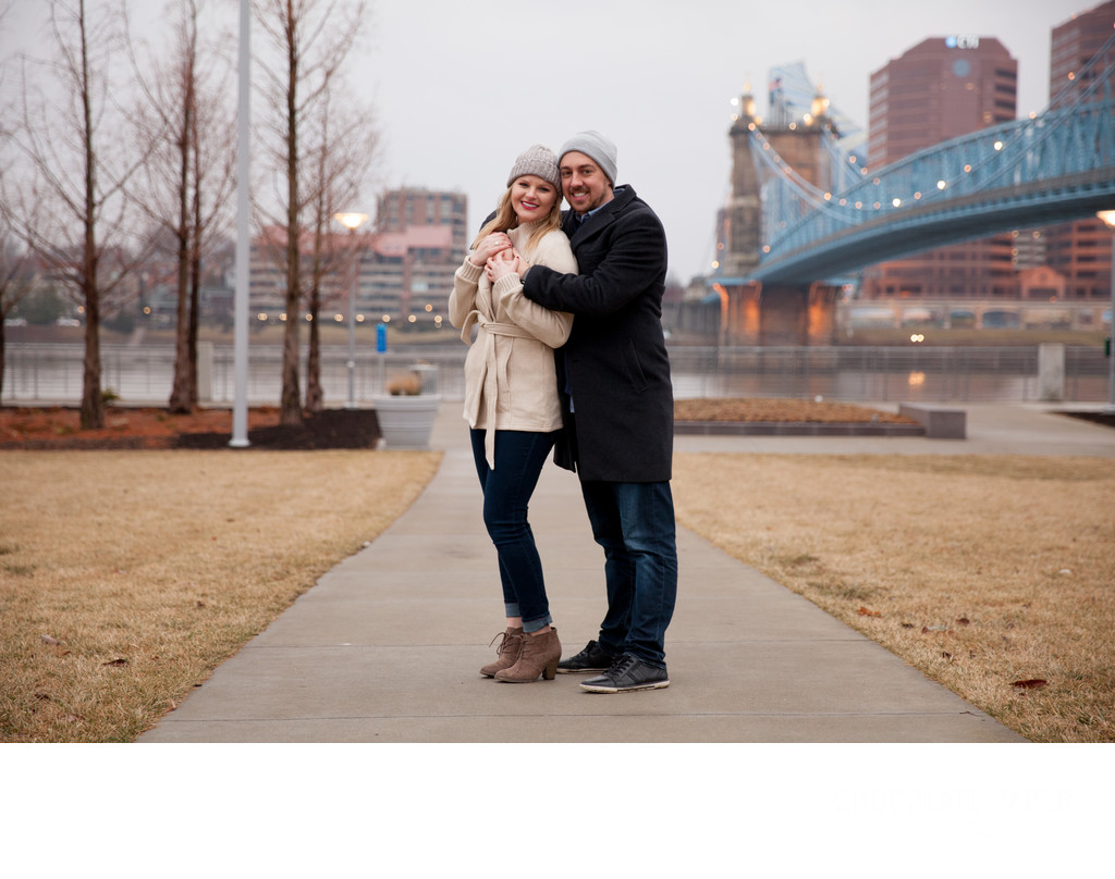 Winter Engagement Session at Smale Park