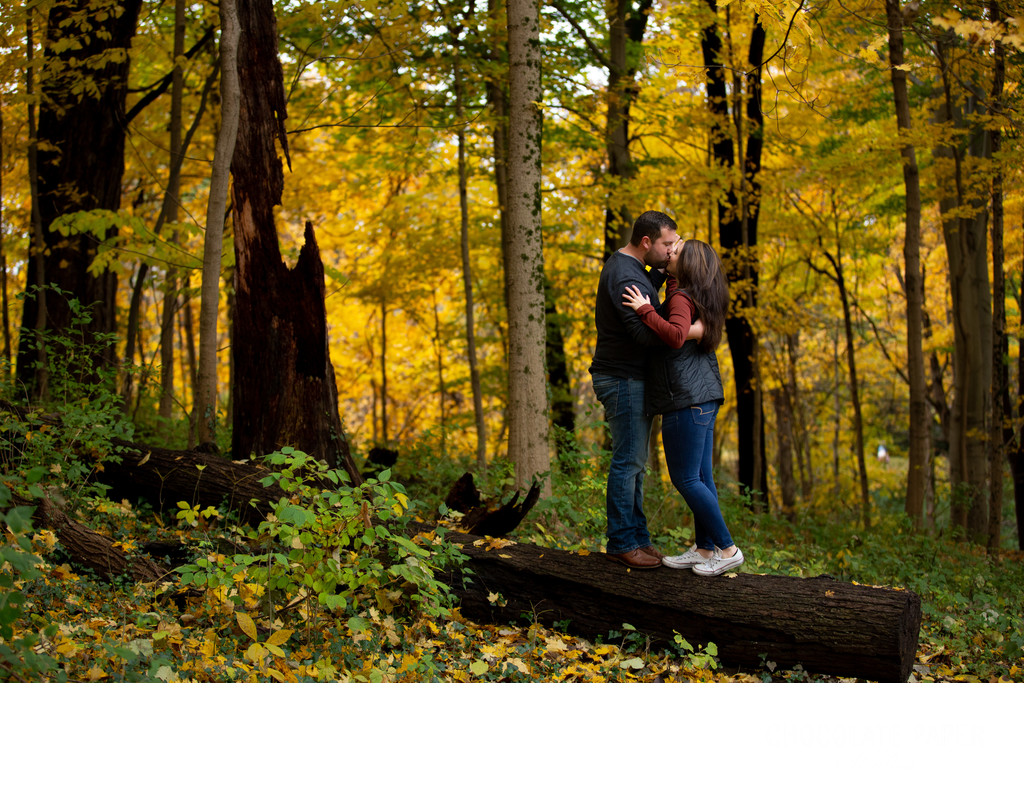 Fall Engagement Session at Ault Park