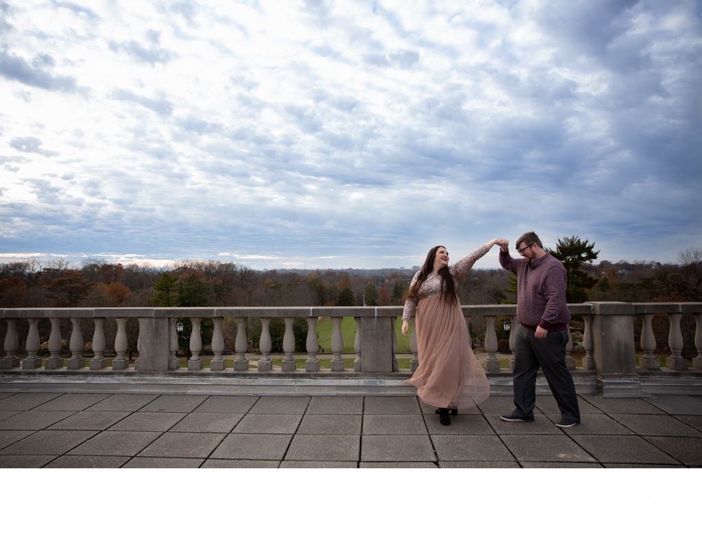 Fall Engagement Session at Ault Park