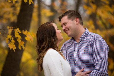 Fall Engagement Session at Sharon Woods