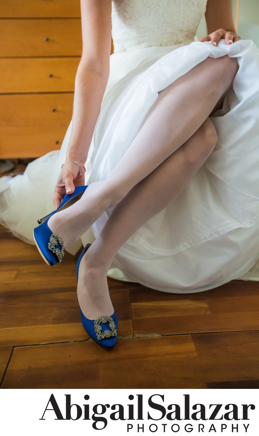 Wedding shoes: Getting ready