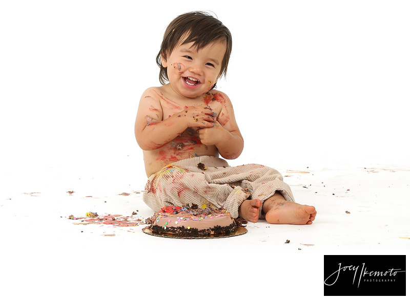 LA baby photography, 1st birthday cake smash