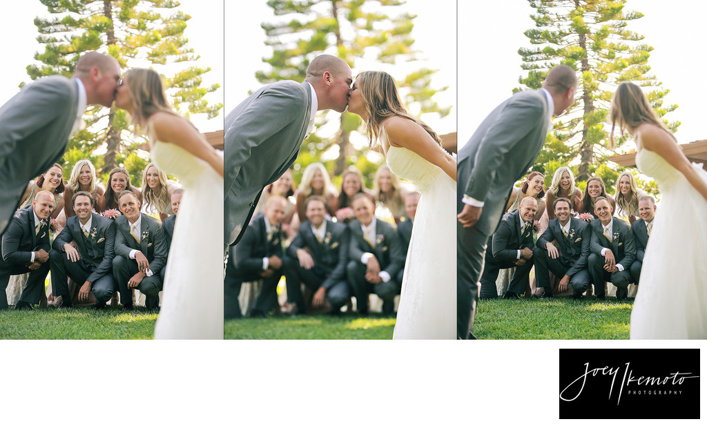 Fun Photo of Wedding Party Wayfarers Chapel