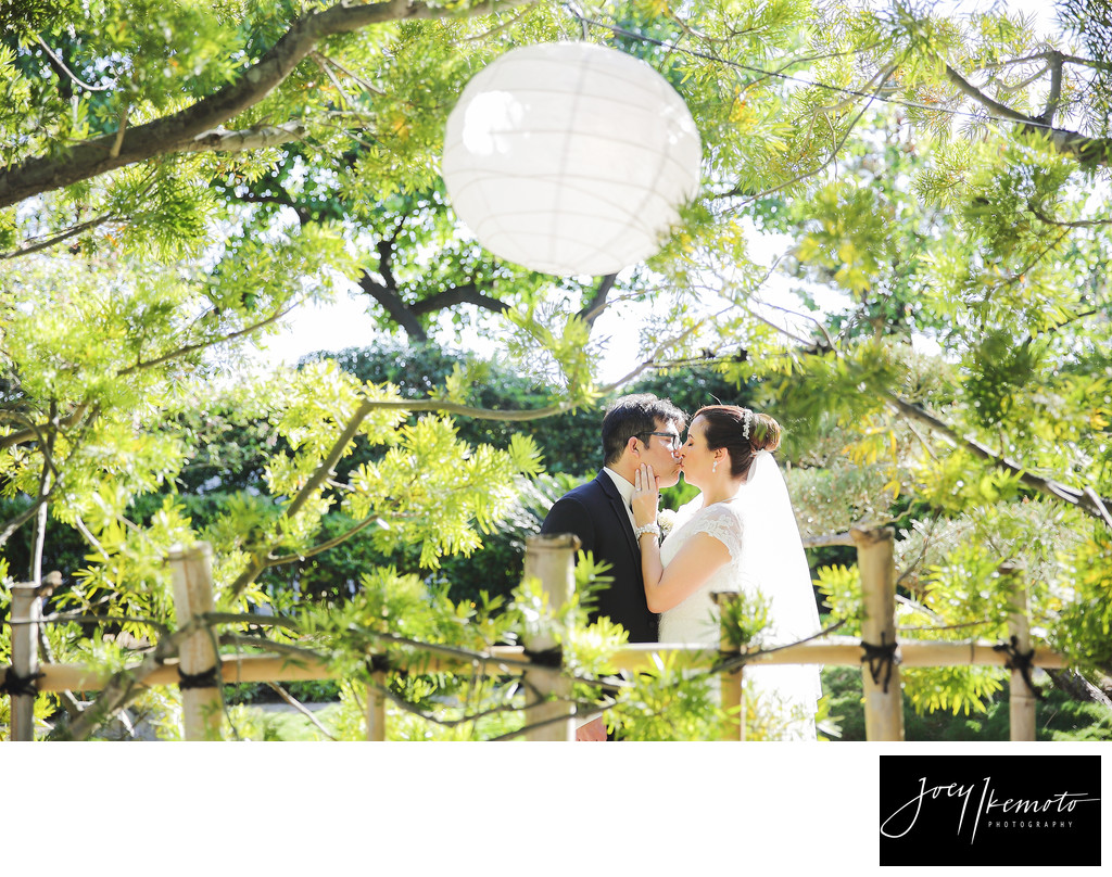 Cal State Long Beach Wedding Earl Burns Japenese garden