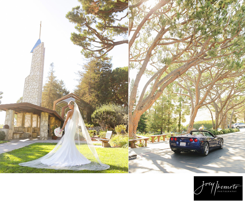 Wayfarers Chapel Church Palos Verdes Exiting Church