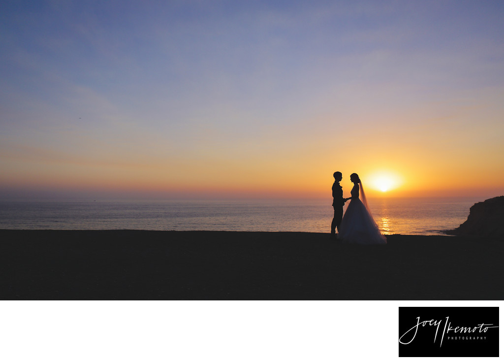 Palos Verdes Wedding Photographer Pink Sunset