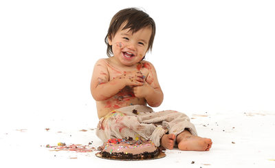 LA baby photography, 1st birthday cake smash