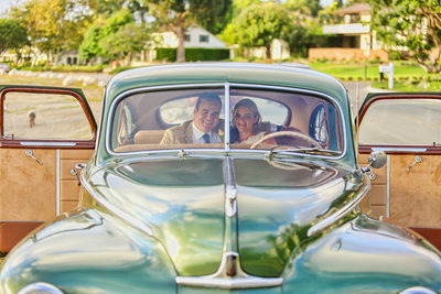 Wayfarers Chapel Wedding Car Photo