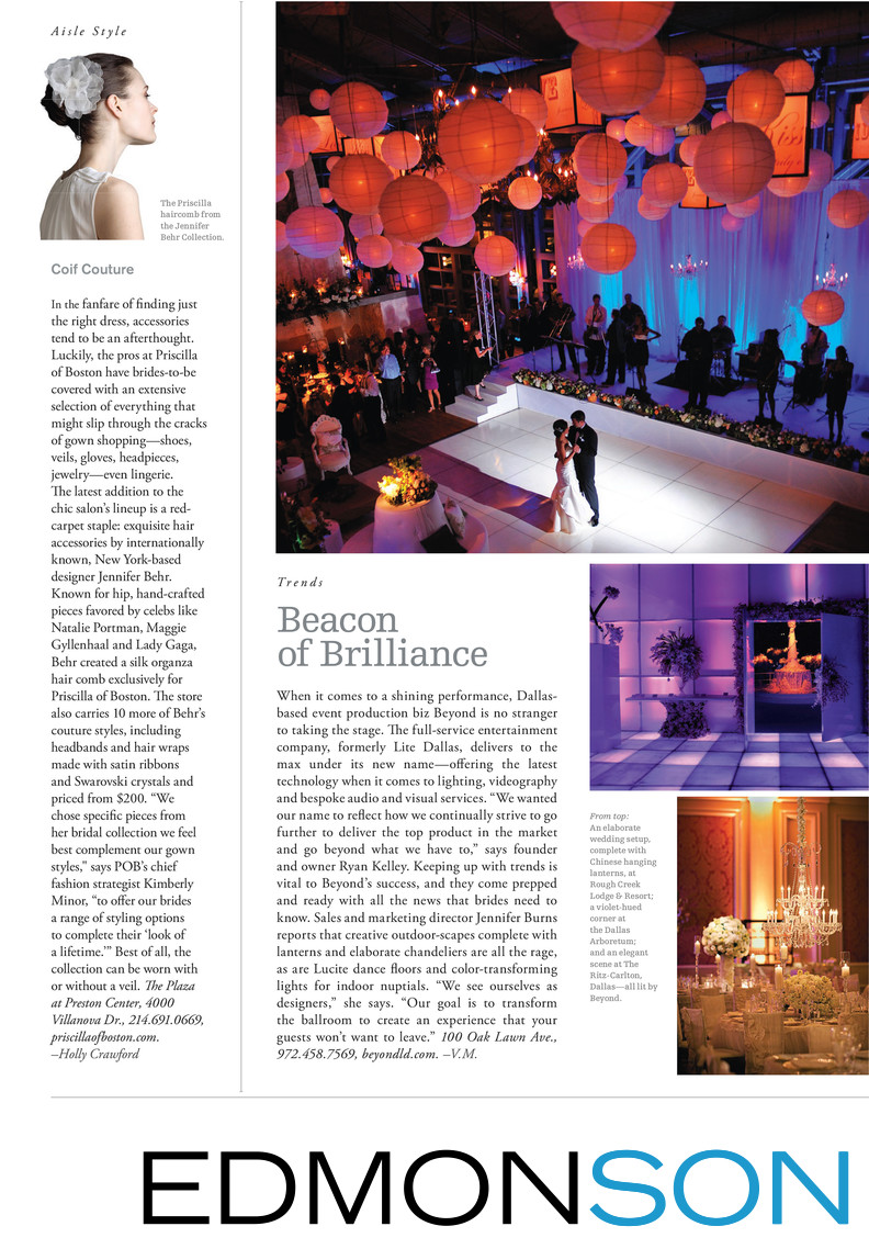 Beyond Lighting DWeddings Feature Beacon of Brilliance