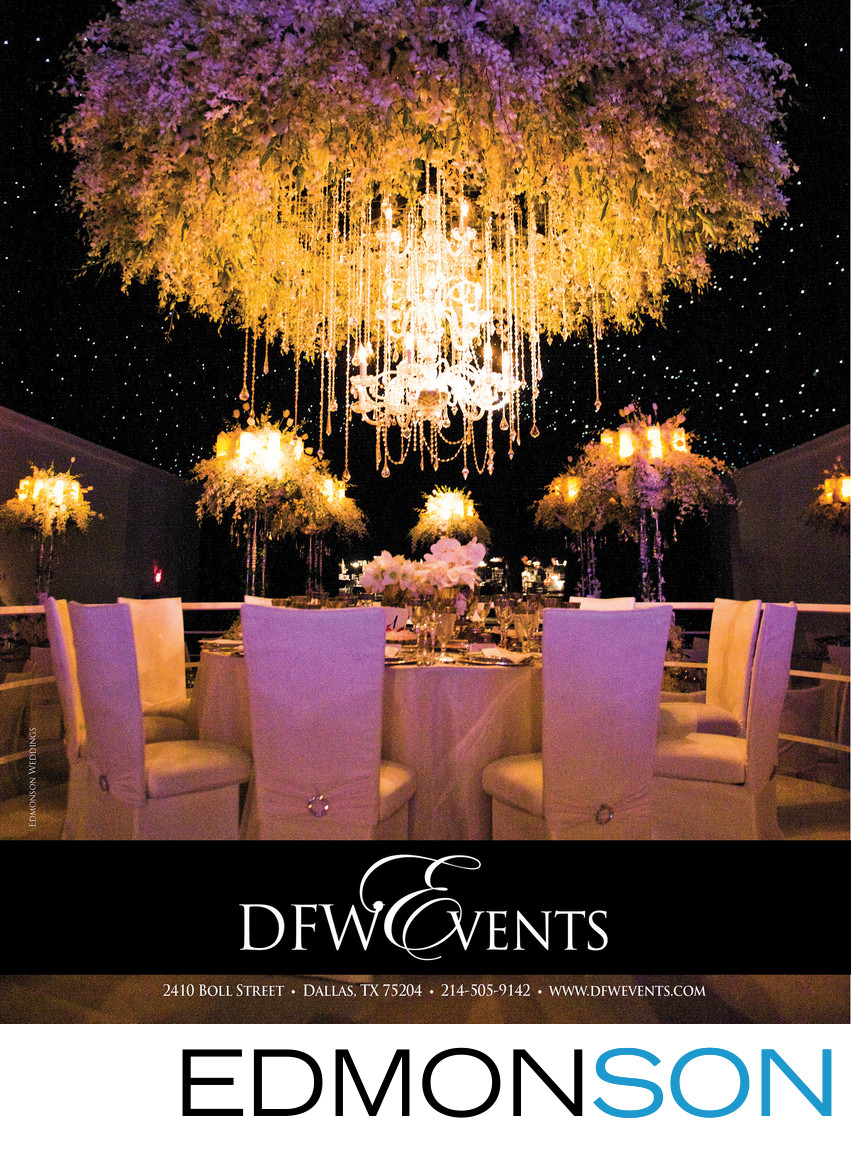 DFW Events DWeddings Magazine Ad Luxury Reception