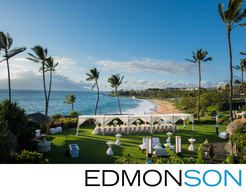 Beach Wedding Reception At Four Seasons Maui