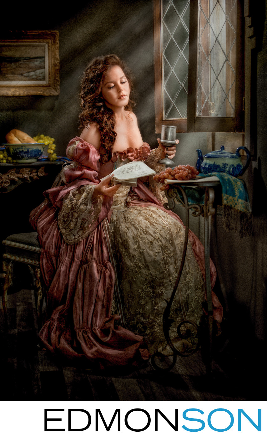 Vermeer Series - Woman Reading Letter II