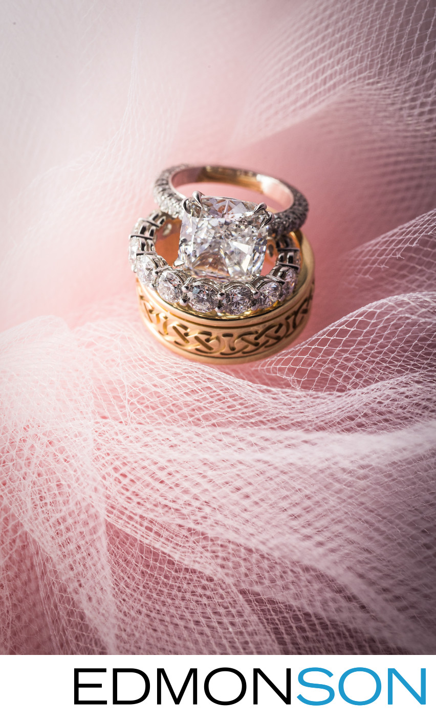 Pink Tulle Wedding Rings Photo At Four Season Dallas