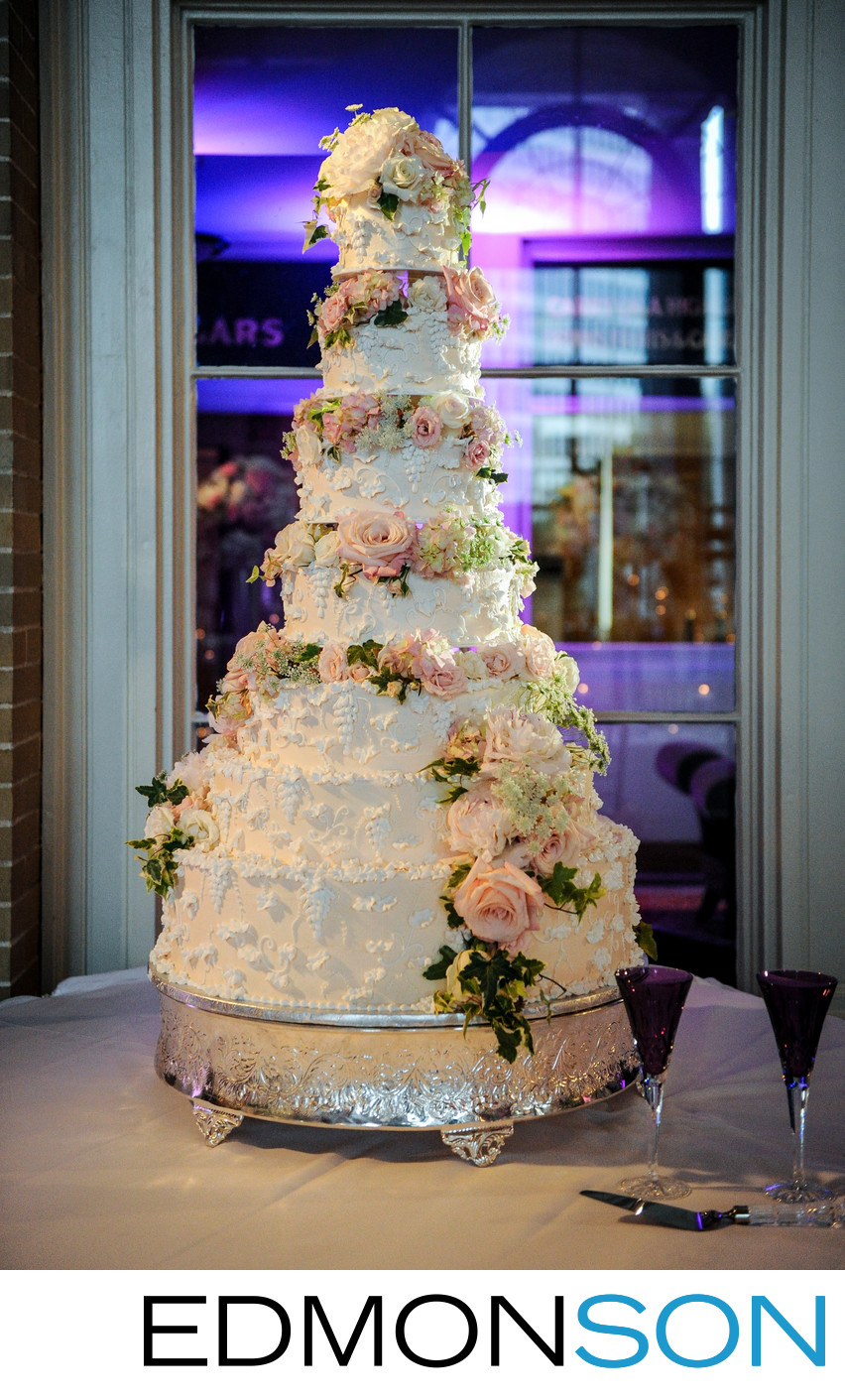 Union Station Reception Wedding Cake
