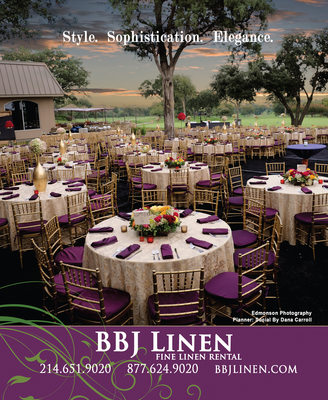BBJ Linen Ad Of DAC Wedding Reception In DWeddings