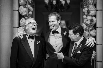 Father Of Groom Cracks Up Laughing Candid Moment