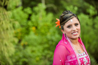 Dallas Ismaili Bride Has Wedding Portrait Made In Pink