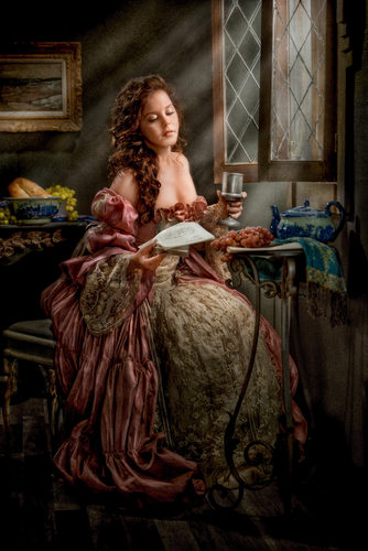 Vermeer Series - Woman Reading Letter II