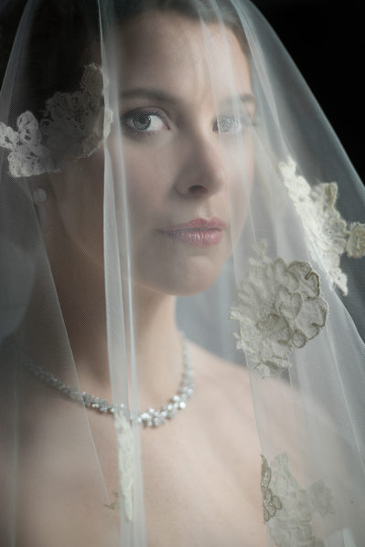 Gorgeous Bridal Portrait With Veil For Classic Beauty
