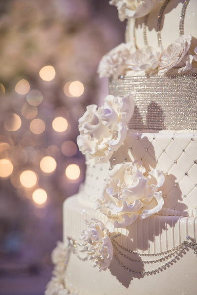 Gorgeous Floral Wedding Cake Detail