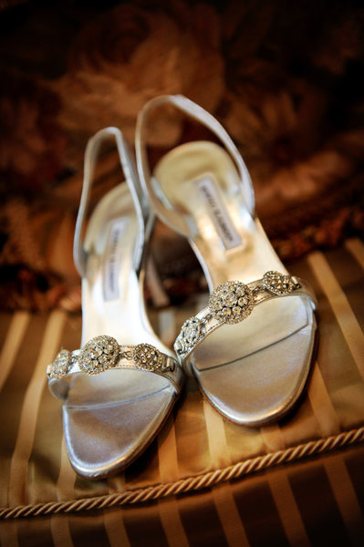 Diamond Wedding Shoes Dazzle Guests At Dallas Arboretum
