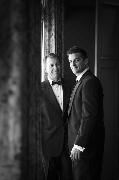 Father & Son Before Brook Hollow Wedding