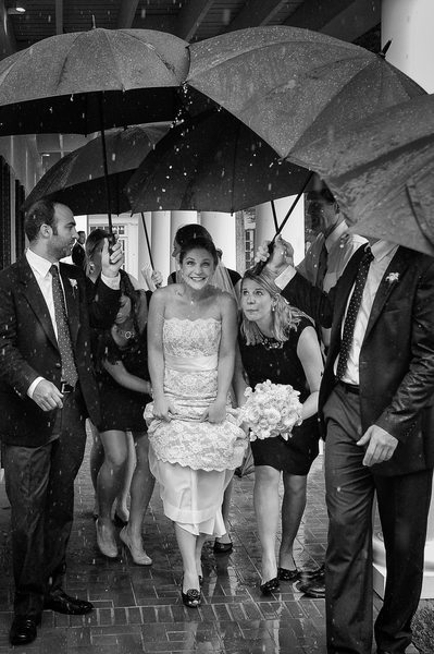 Rain Threatens Outdoor Wedding At White Rock Lake