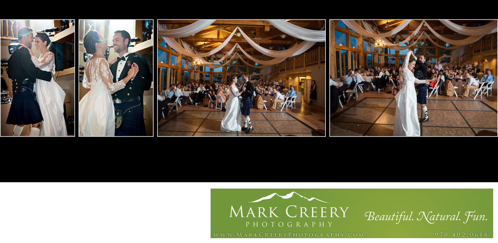 First Dance for couple at Perry Mansfield wedding