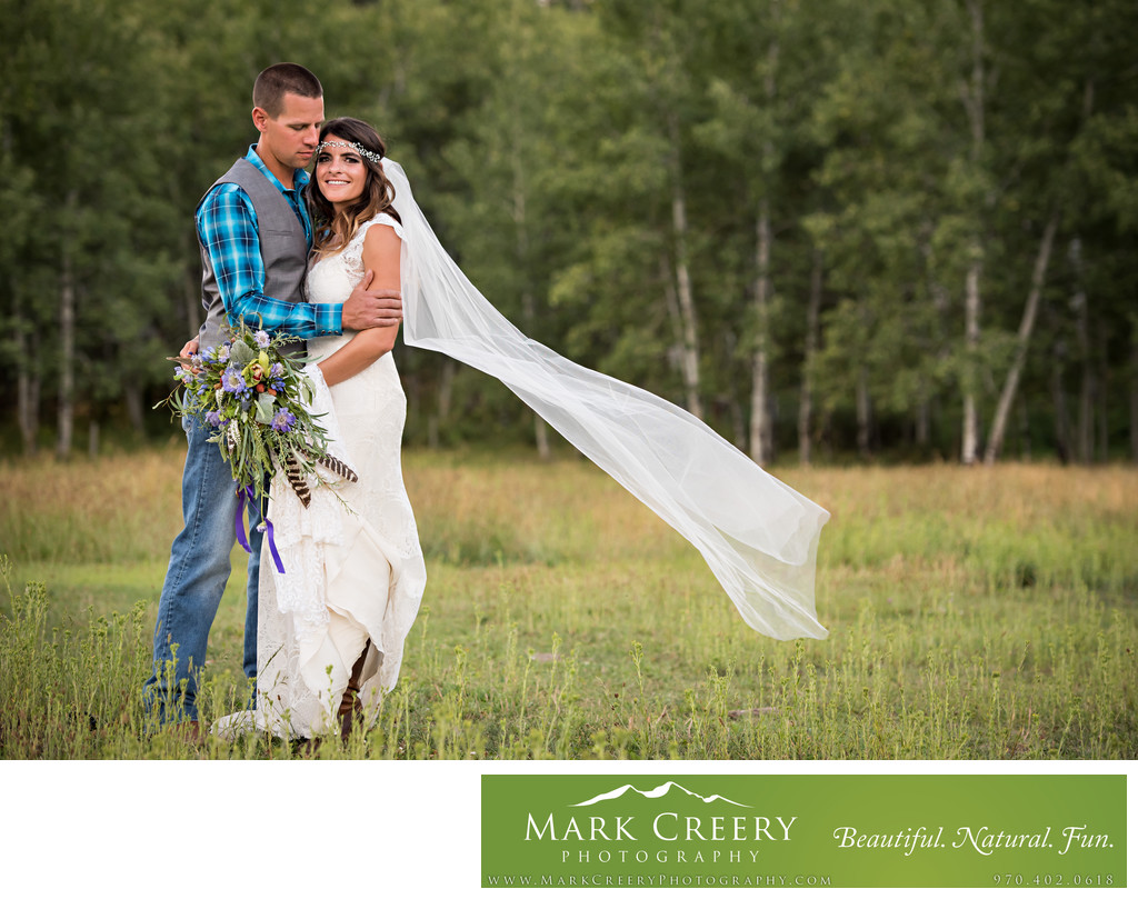 Evergreen Colorado wedding photography