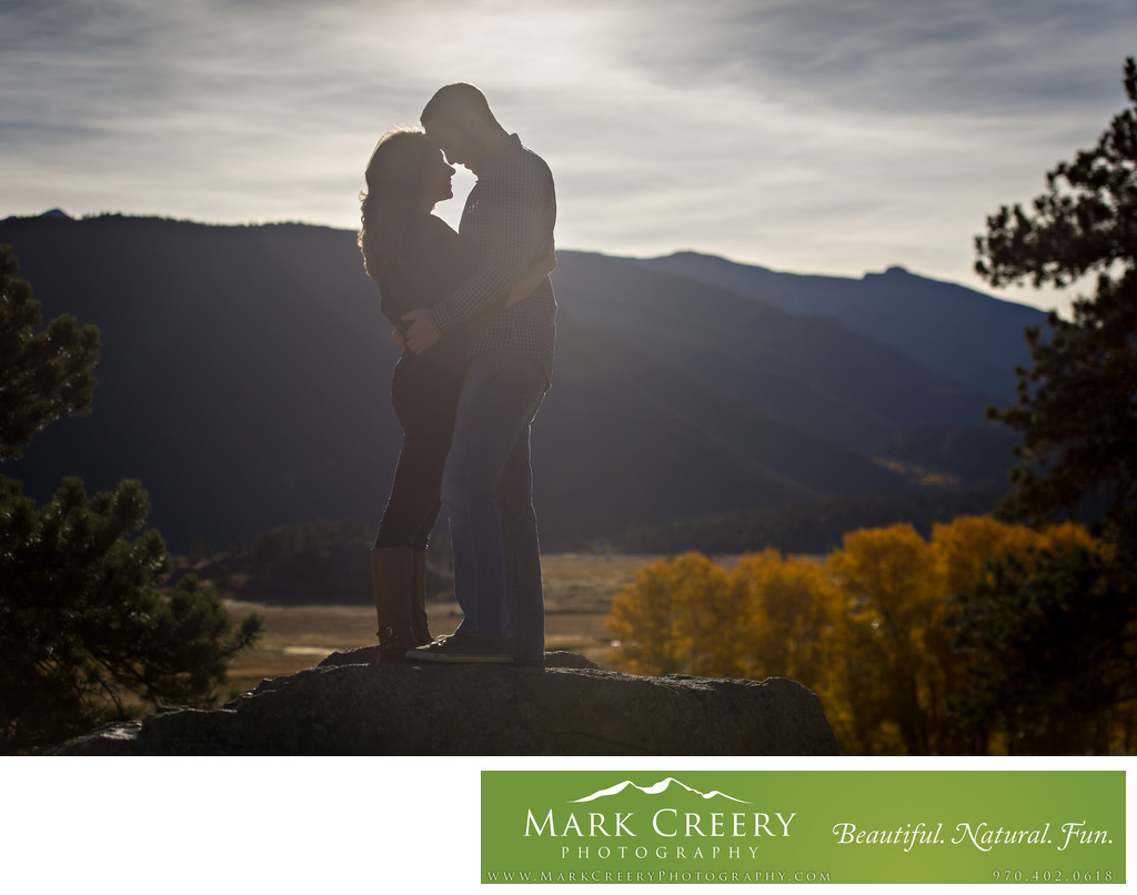 Engagement photos in Estes Park