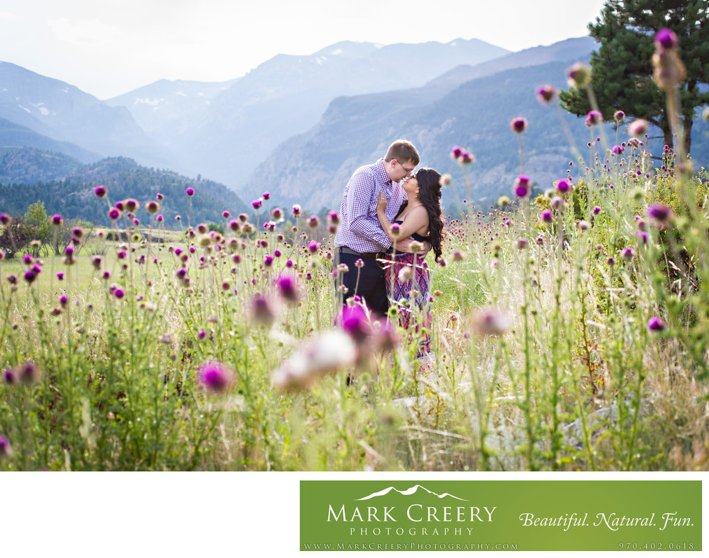 Engagement photographer in Estes Park Colorado