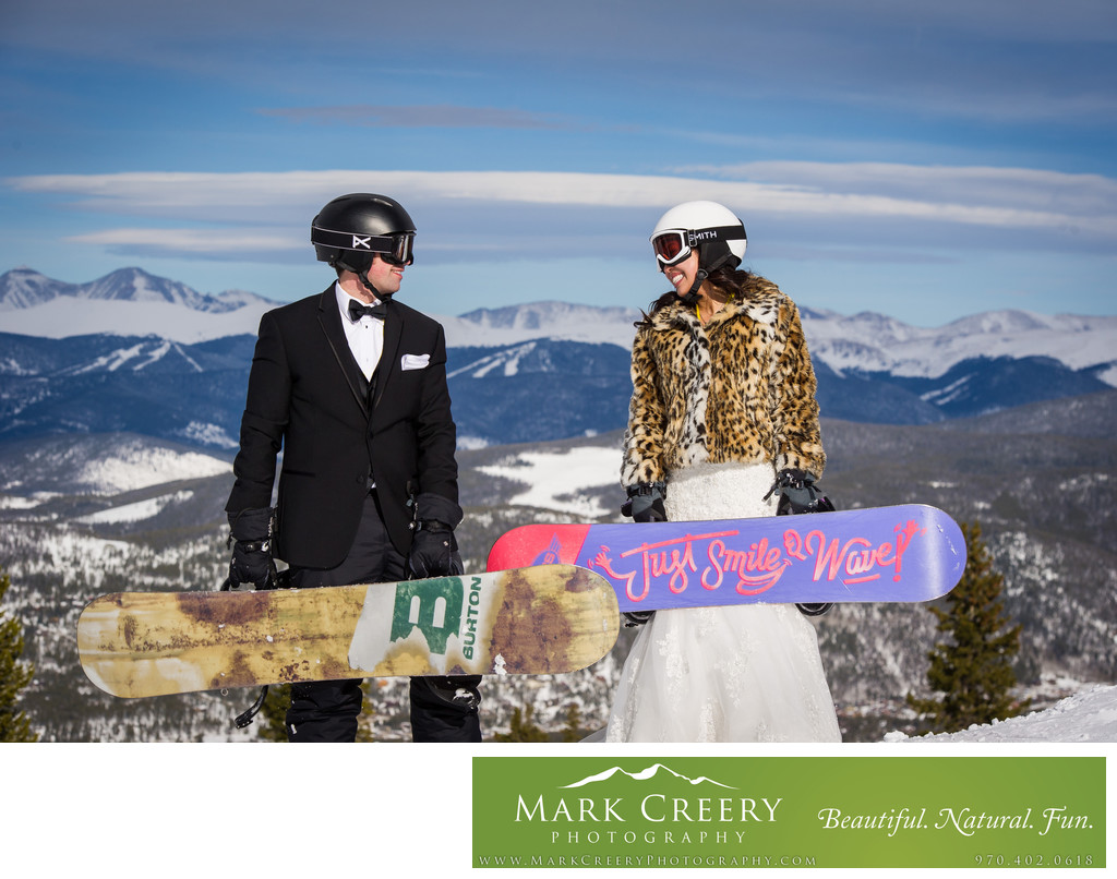 Breckenridge Ski Resort wedding photo Colorado