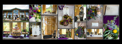 Reception details at Steamboat Springs wedding