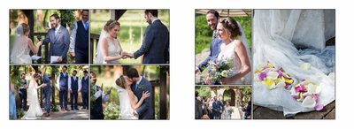 Ceremony vows, rings and First Kiss Della Terra wedding