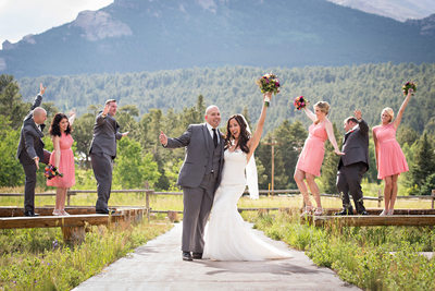 Wedding photographer for Wild Basin Lodge
