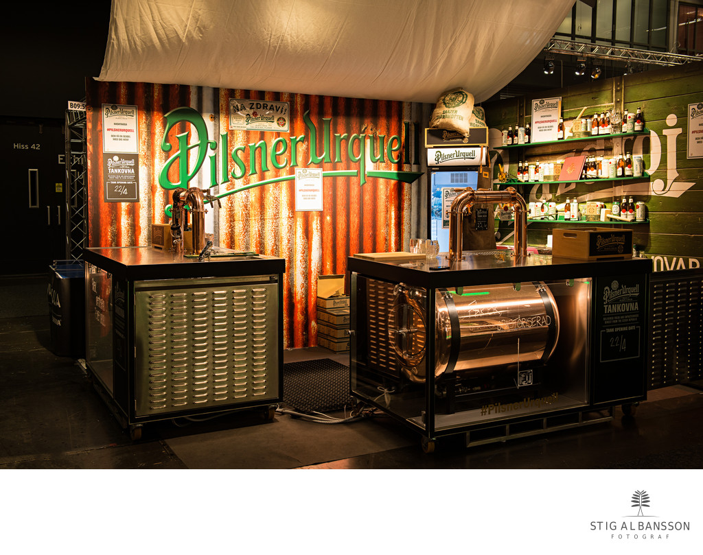 Mässfotografering Pilsner Urquell - öl & whiskeymässa