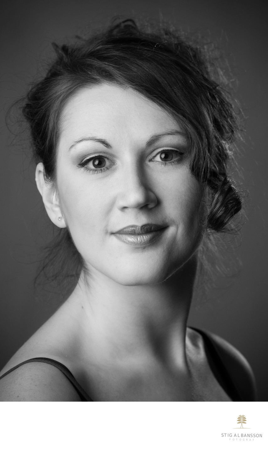 Porträtt av Michelle Prager - Operasångerska i Göteborg