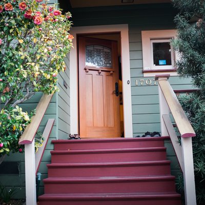 Entrance to the Zen Garden House in Berkeley 