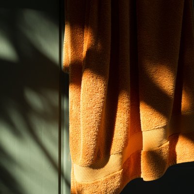 Yellow Towel, Green Wall. 