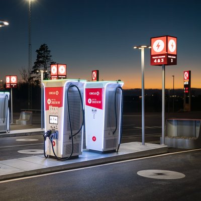 Snabbladdare 360kW vid Circle K Vädermotet