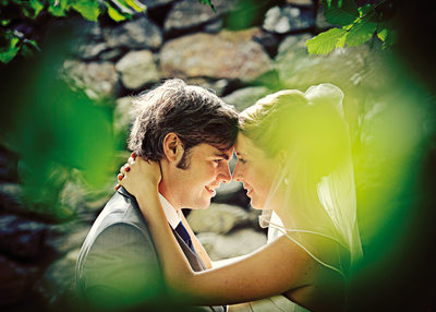 Fotografering av bröllop på Marstrand - Bild Brudparet