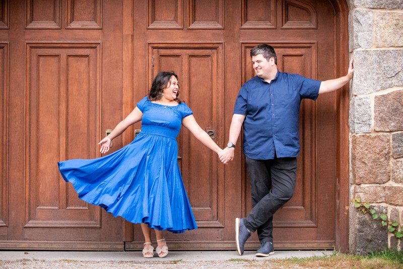 Fun engagement photography
